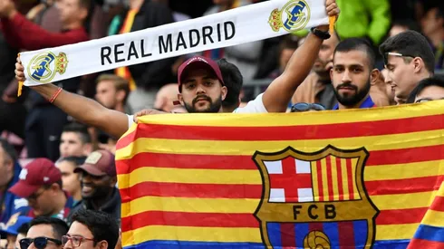 Real Madrid and Barcelona fans