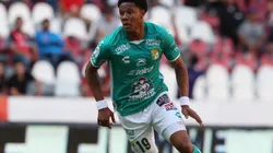 Yairo Moreno from Leon playing vs Atlas in the Liga MX
