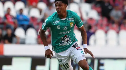 Yairo Moreno from Leon playing vs Atlas in the Liga MX