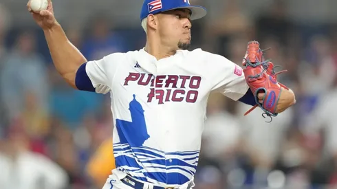 Berrios of Puerto Rico at the 2023 WBC