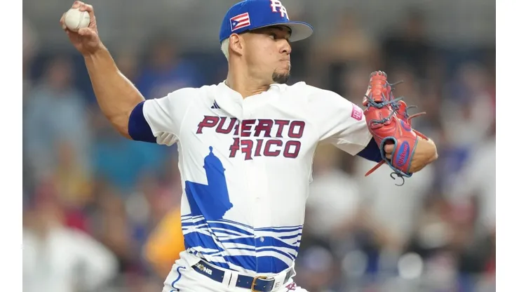Berrios of Puerto Rico at the 2023 WBC
