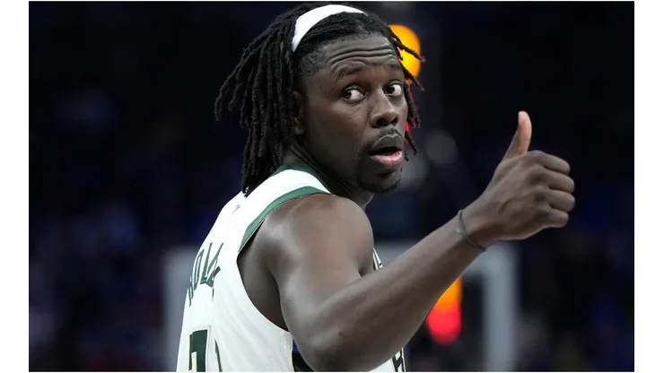 Jrue Holiday #21 of the Milwaukee Bucks