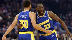 Stephen Curry (left) and Draymond Green.
