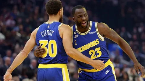 Stephen Curry (left) and Draymond Green.
