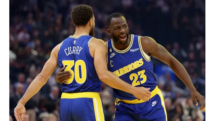 Stephen Curry (left) and Draymond Green.
