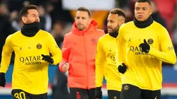 Leo Messi, Neymar, and Kylian Mbappe of PSG