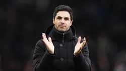 Mikel Arteta with Arsenal during the 2022-2023 Premier League