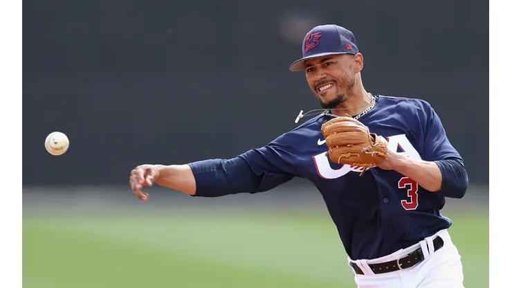 Mookie Betts with Team USA
