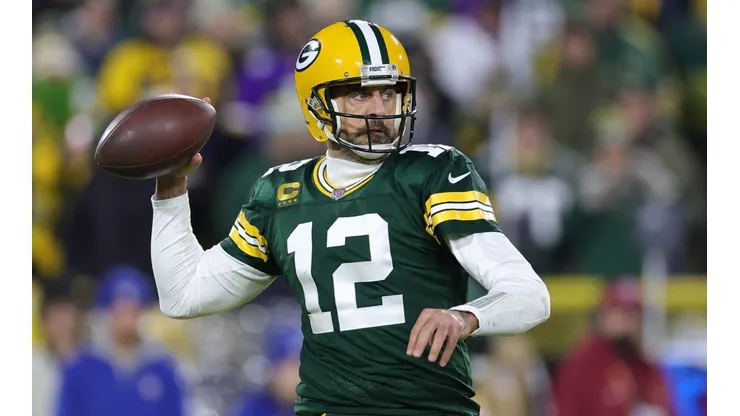 Aaron Rodgers with the Green Bay Packers