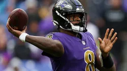 Lamar Jackson quarterback of the Baltimore Ravens