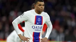 Kylian Mbappe in PSG vs Bayern for the Champions League