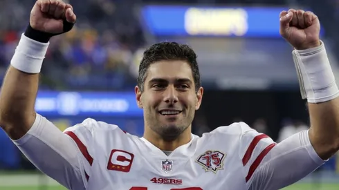Jimmy Garoppolo with the San Francisco 49ers