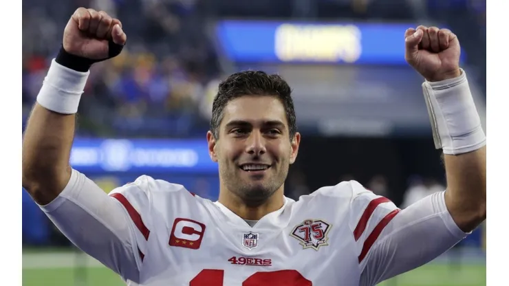 Jimmy Garoppolo with the San Francisco 49ers