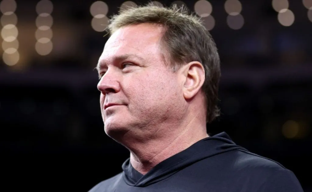 Head coach Bill Self of the Kansas Jayhawks
