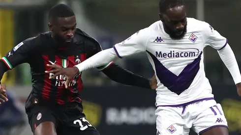 Fikayo Tomori of Milan and Jonathan Ikone of Fiorentina