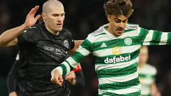 Alex Gogic of St. Mirren and Jota of Celtic