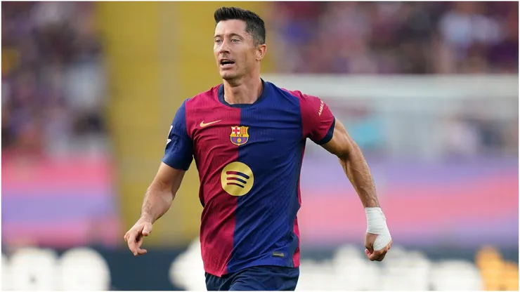 Robert Lewandowski of FC Barcelona