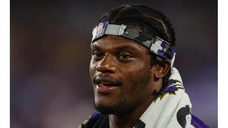 Lamar Jackson quarterback of the Baltimore Ravens