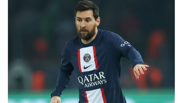 Lionel Messi in PSG vs Bayern in the Champions League