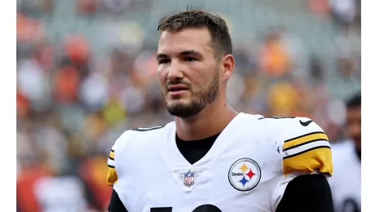 Mitch Trubisky with the Pittsburgh Steelers
