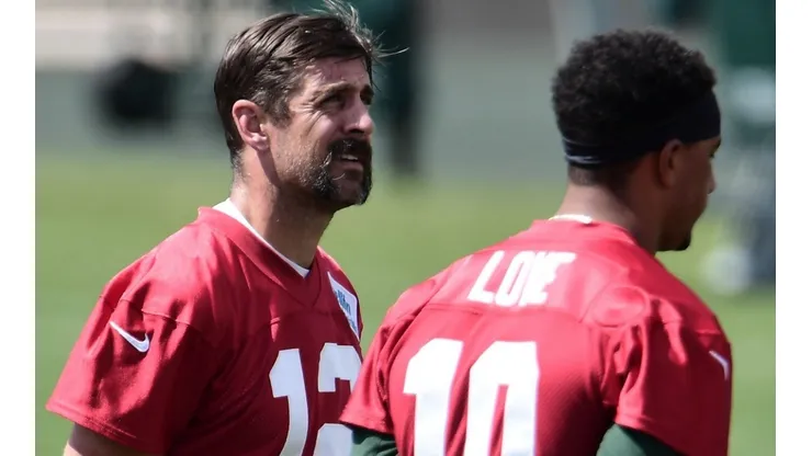 Aaron Rodgers and Jordan Love