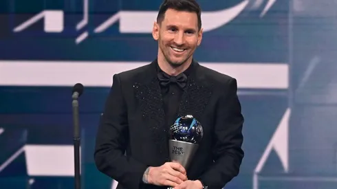 Lionel Messi with The Best 2022.