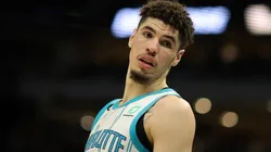 LaMelo Ball at the Charlotte Hornets v Milwaukee Bucks game on January 31, 2023.