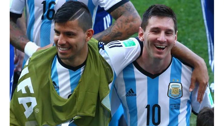 Sergio Aguero and Lionel Messi