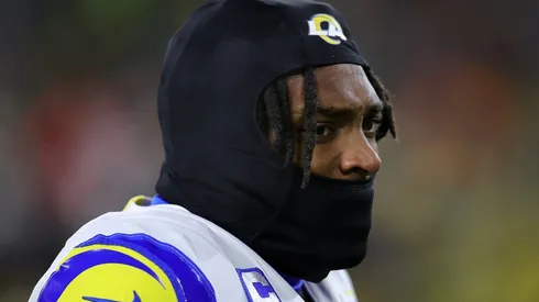 Jalen Ramsey playing for the LA Rams against the Green Bay Packers