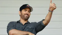 Ryan Reynolds at Racecourse Ground in Wrexham, Wales