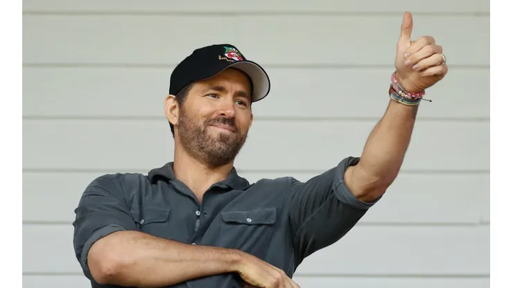 Ryan Reynolds at Racecourse Ground in Wrexham, Wales