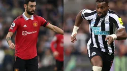 Bruno Fernandes (left) and Allan Saint-Maximin (right)