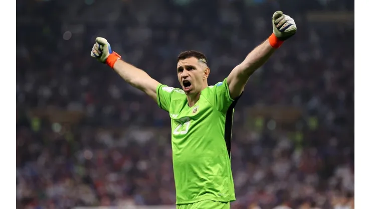 Emiliano Martinez at the Qatar 2022 World Cup with Argentina