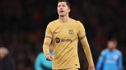 Robert Lewandowski of FC Barcelona