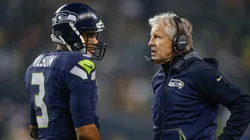 Russell Wilson and Pete Carroll with the Seattle Seahawks