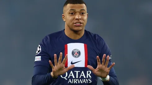Kylian Mbappe in the 1-0 loss of PSG against Bayern in the Champions League