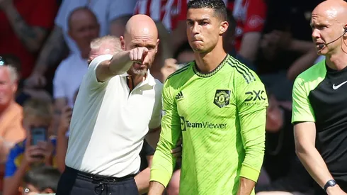 Erik ten Hag and Cristiano Ronaldo
