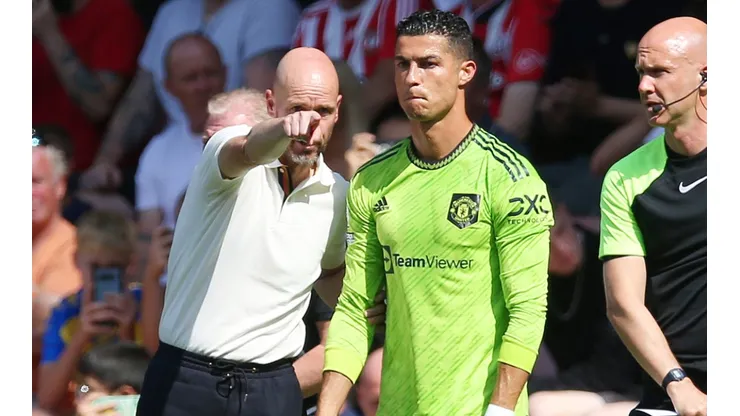 Erik ten Hag and Cristiano Ronaldo