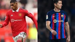 Marcus Rashford (left) and Robert Lewandowski (right)