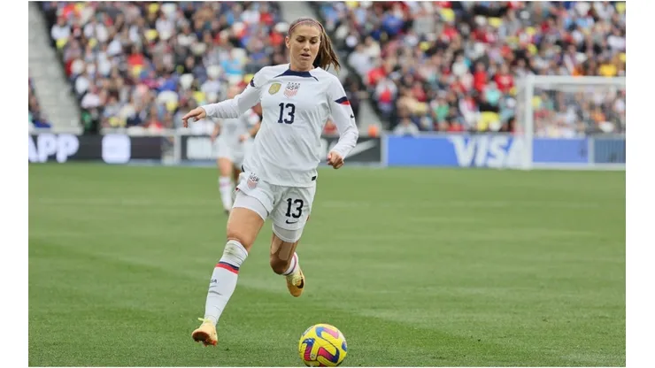 Alex Morgan #13 of the United States