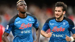 Khvicha Kvaratskhelia and Victor Osimhen