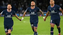 Lionel Messi, Neymar, and Kylian Mbappe of PSG