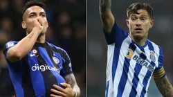 Lautaro Martinez of FC Internazionale and Otavio of FC Porto