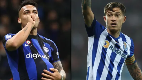 Lautaro Martinez of FC Internazionale and Otavio of FC Porto