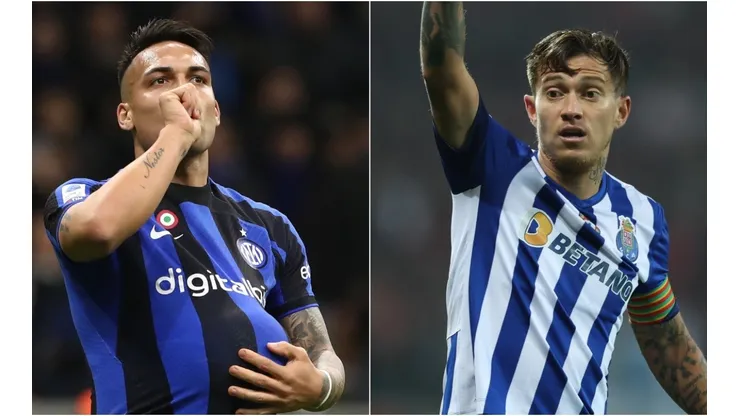 Lautaro Martinez of FC Internazionale and Otavio of FC Porto
