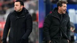 Barcelona coach Xavi (left) and Atletico Madrid manager Diego Simeone.