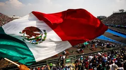 Fan waving mexican flag