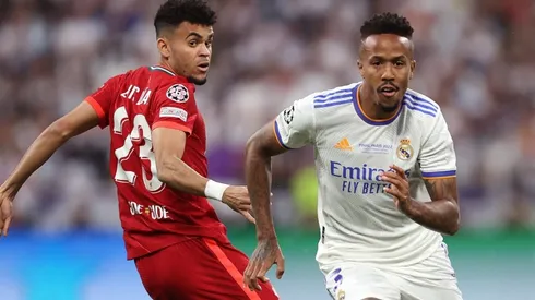 Luis Diaz (left) against Eder Militao.
