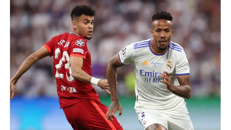 Luis Diaz (left) against Eder Militao.