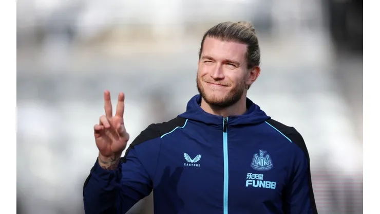 Loris Karius with Newcastle
